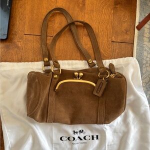 Coach Kisslock Barrel Bag